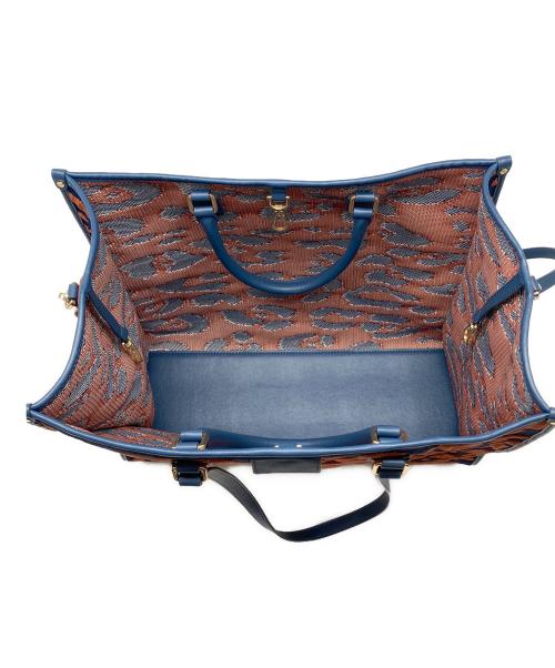 MY BEST BAG（マイベストバック）MY BEST BAG (マイベストバック) パターントートバッグ ネイビーの古着・服飾アイテム