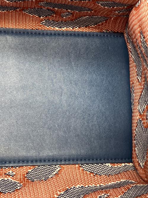 MY BEST BAG（マイベストバック）MY BEST BAG (マイベストバック) パターントートバッグ ネイビーの古着・服飾アイテム
