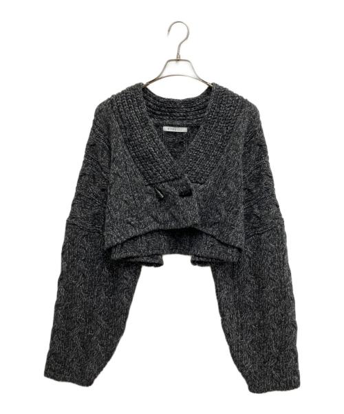 ETRE TOKYO（エトレトウキョウ）ETRE TOKYO (エトレトウキョウ) ミックスヤーンショートニットカーディガン グレー サイズ:Freeの古着・服飾アイテム