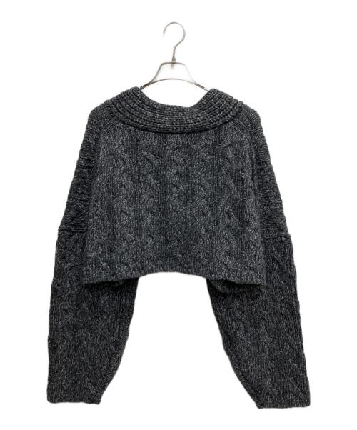 ETRE TOKYO（エトレトウキョウ）ETRE TOKYO (エトレトウキョウ) ミックスヤーンショートニットカーディガン グレー サイズ:Freeの古着・服飾アイテム