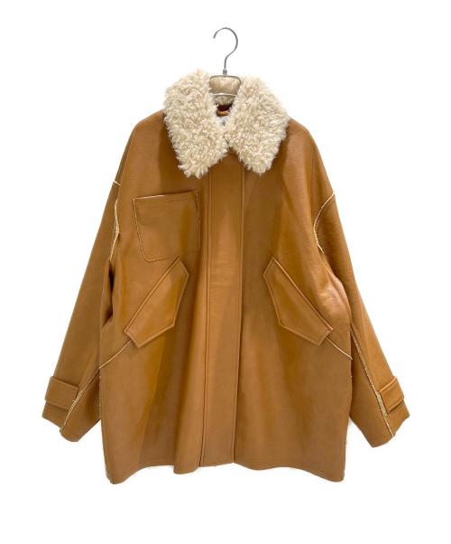 ETRE TOKYO（エトレトウキョウ）ETRE TOKYO (エトレトウキョウ) マルチファブリックリバーシブルコート ブラウン サイズ:Mの古着・服飾アイテム