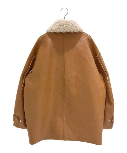 ETRE TOKYO（エトレトウキョウ）ETRE TOKYO (エトレトウキョウ) マルチファブリックリバーシブルコート ブラウン サイズ:Mの古着・服飾アイテム