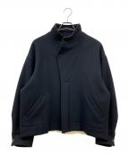 steinシュタイン）の古着「OVER SLEEVE MELTON JACKET」｜ブラック