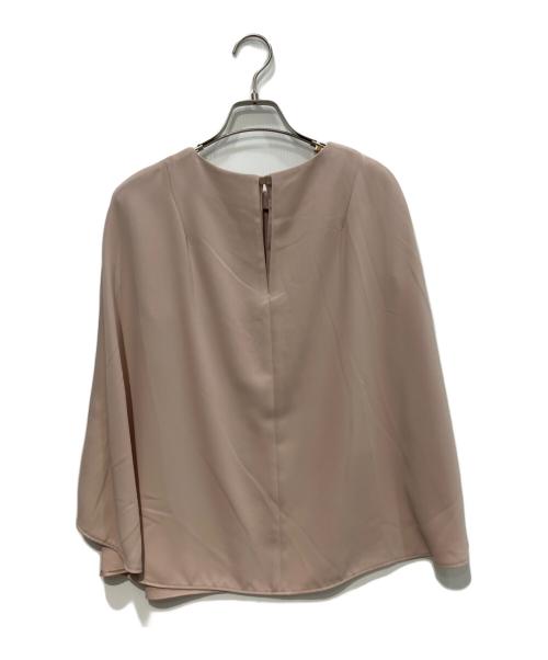 ANAYI（アナイ）ANAYI (アナイ) コンパクトサテンケープブラウス ベージュ サイズ:38の古着・服飾アイテム