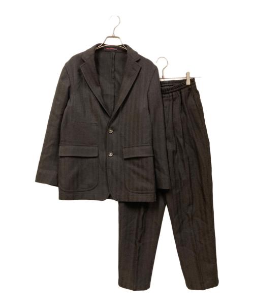 THE GIGI（ザ・ジジ）THE GIGI (ザ・ジジ) ヘリンボーンセットアップスーツ ブラック サイズ:SIZE 42の古着・服飾アイテム