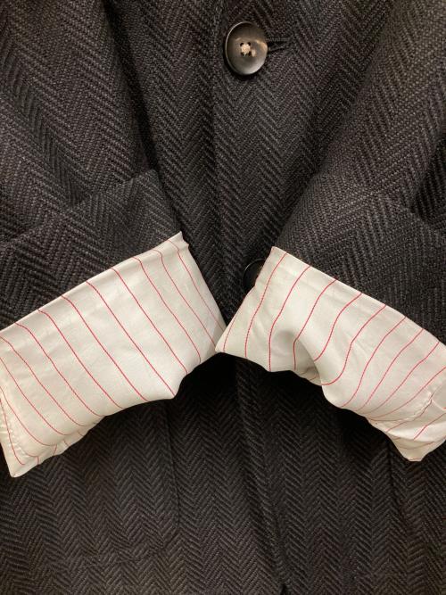 THE GIGI（ザ・ジジ）THE GIGI (ザ・ジジ) ヘリンボーンセットアップスーツ ブラック サイズ:SIZE 42の古着・服飾アイテム