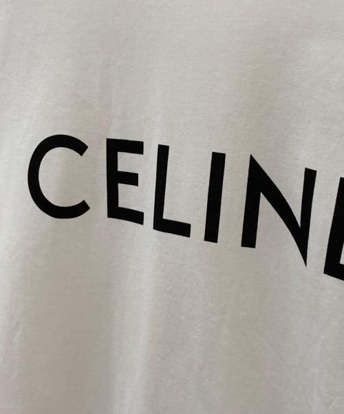 CELINE（セリーヌ）CELINE (セリーヌ) ロゴプリントTシャツ ホワイト サイズ:Mの古着・服飾アイテム