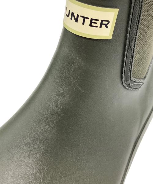 HUNTER（ハンター）HUNTER (ハンター) サイドゴアブーツ オリーブ サイズ:7の古着・服飾アイテム