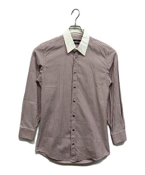 GUCCI（グッチ）GUCCI (グッチ) ストライプシャツ レッド サイズ:38の古着・服飾アイテム