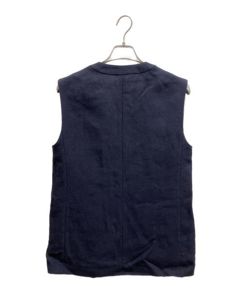 ROPE（ロペ）ROPE (ロペ) 尾州リネンオーバーロングジレ ネイビー サイズ:36の古着・服飾アイテム