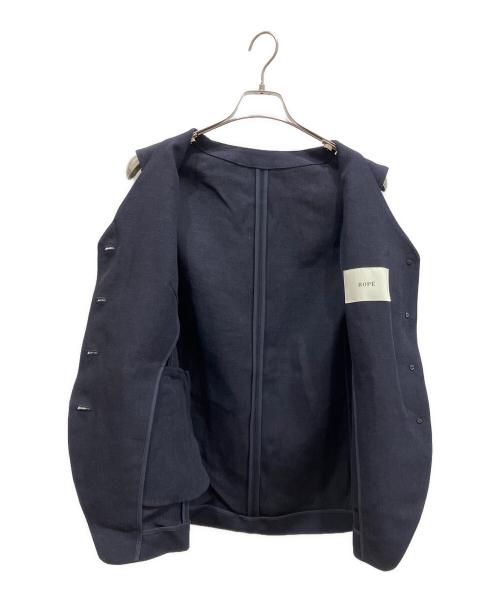 ROPE（ロペ）ROPE (ロペ) 尾州リネンオーバーロングジレ ネイビー サイズ:36の古着・服飾アイテム