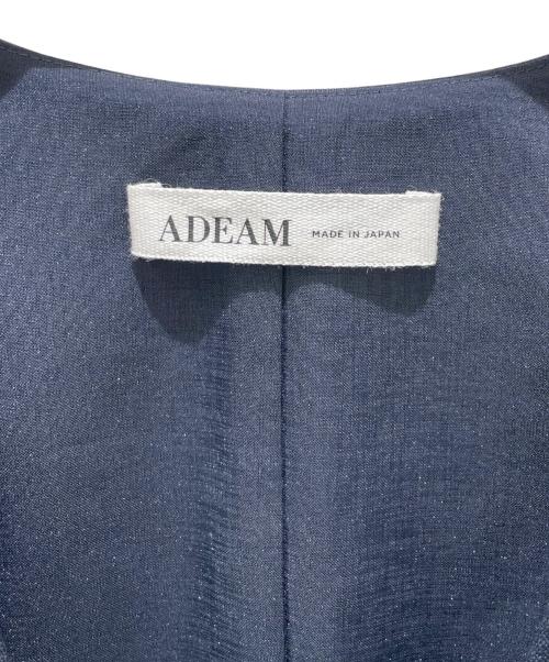 ADEAM（アディアム）ADEAM (アディアム) Lucia Dress / ノースリーブワンピース ネイビー サイズ:4の古着・服飾アイテム
