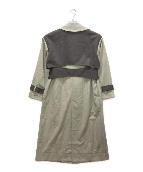LE CIEL BLEU（ルシェルブルー）LE CIEL BLEU (ルシェルブルー) 25S69302　Wrapped Trench Coat ライトグレー サイズ:36の古着・服飾アイテム