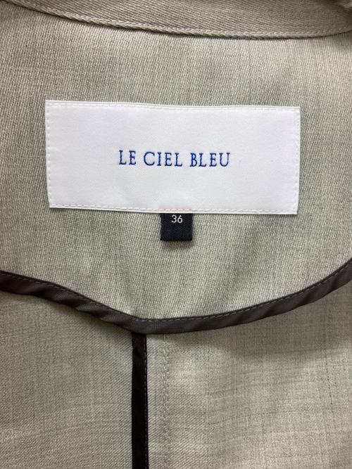 LE CIEL BLEU（ルシェルブルー）LE CIEL BLEU (ルシェルブルー) 25S69302　Wrapped Trench Coat ライトグレー サイズ:36の古着・服飾アイテム
