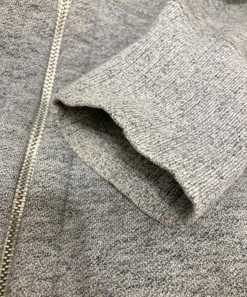 Healthknit（ヘルスニット）Healthknit (ヘルスニット) ヘザースラブスウェット ジップパーカー グレー サイズ:Mの古着・服飾アイテム
