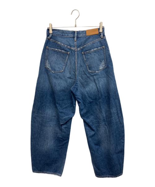 Curensology（カレンソロジー）Curensology (カレンソロジー) ダメージカーヴィーデニムパンツ インディゴ サイズ:38の古着・服飾アイテム