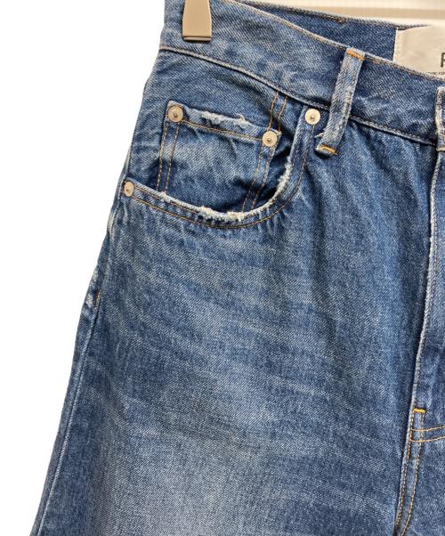 Curensology（カレンソロジー）Curensology (カレンソロジー) ダメージカーヴィーデニムパンツ インディゴ サイズ:38の古着・服飾アイテム