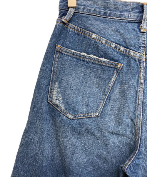 Curensology（カレンソロジー）Curensology (カレンソロジー) ダメージカーヴィーデニムパンツ インディゴ サイズ:38の古着・服飾アイテム
