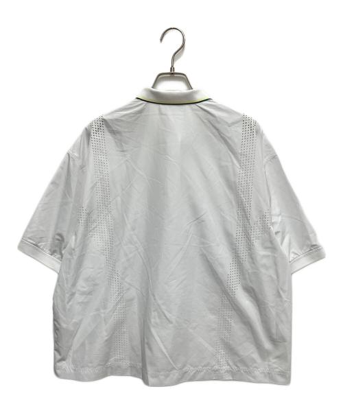 LACOSTE（ラコステ）LACOSTE (ラコステ) レーザーカットホールテクニカルポロシャツ ホワイト サイズ:38の古着・服飾アイテム