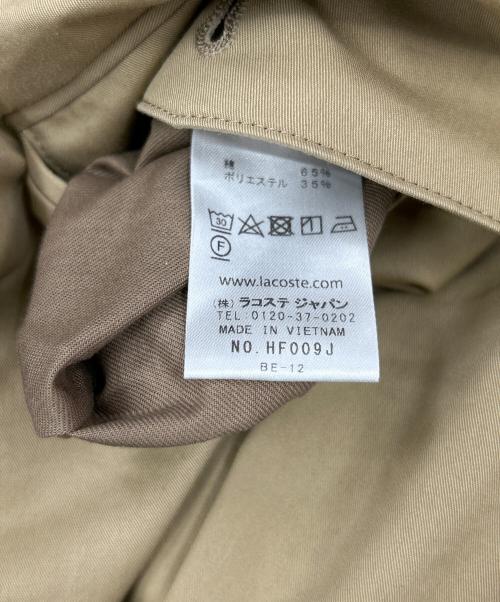 LACOSTE（ラコステ）LACOSTE (ラコステ) ダブルタックワイドスラックス ベージュ サイズ:40の古着・服飾アイテム