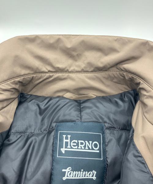 HERNO（ヘルノ）HERNO (ヘルノ) Laminar GORE-TEX　フーデット ダウン コート ブラウン サイズ:50の古着・服飾アイテム