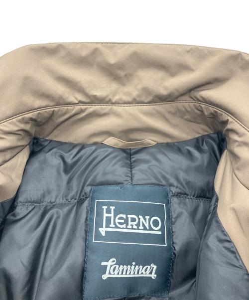 HERNO（ヘルノ）HERNO (ヘルノ) フーデット ダウン コート ブラウン サイズ:50の古着・服飾アイテム