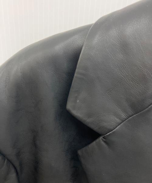 TODAYFUL（トゥデイフル）TODAYFUL (トゥデイフル) エコレザーテーラードジャケット ブラック サイズ:38の古着・服飾アイテム