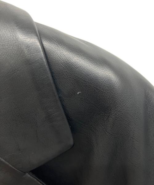 TODAYFUL（トゥデイフル）TODAYFUL (トゥデイフル) エコレザーテーラードジャケット ブラック サイズ:38の古着・服飾アイテム