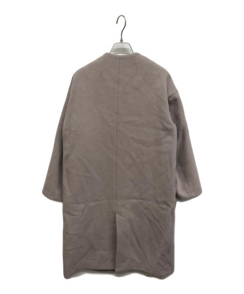 IENA（イエナ）IENA (イエナ) MANTECO ノーカラーコート ブラウン サイズ:34の古着・服飾アイテム
