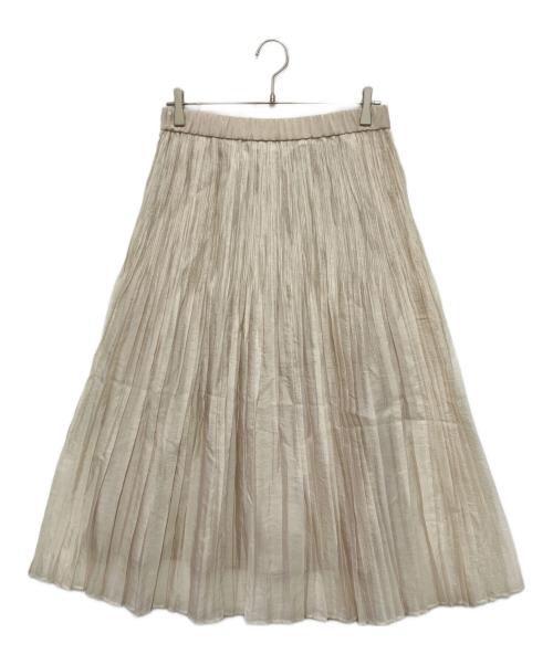 UNTITLED（アンタイトル）UNTITLED (アンタイトル) オーガンジープリーツスカート アイボリー サイズ:4の古着・服飾アイテム