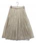 UNTITLED（アンタイトル）の古着「オーガンジープリーツスカート」｜アイボリー
