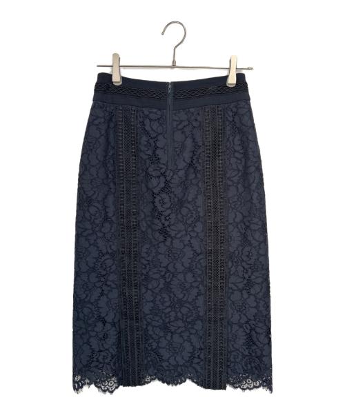 ADORE（アドーア）ADORE (アドーア) フラワーコードレーススカート ネイビー サイズ:36の古着・服飾アイテム