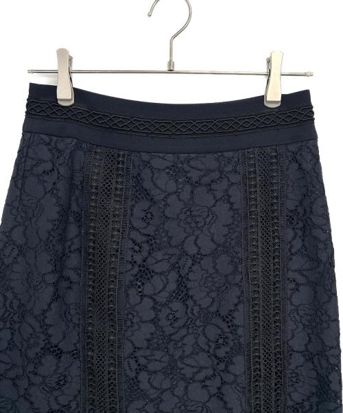 ADORE（アドーア）ADORE (アドーア) フラワーコードレーススカート ネイビー サイズ:36の古着・服飾アイテム
