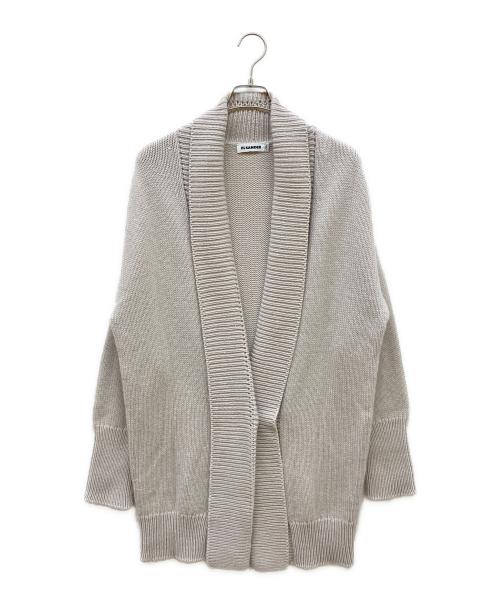 JIL SANDER（ジルサンダー）JIL SANDER (ジルサンダー) カシミヤカーディガン ライトグレー サイズ:36の古着・服飾アイテム