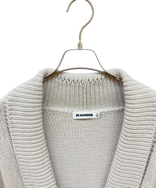 JIL SANDER（ジルサンダー）JIL SANDER (ジルサンダー) カシミヤカーディガン ライトグレー サイズ:36の古着・服飾アイテム