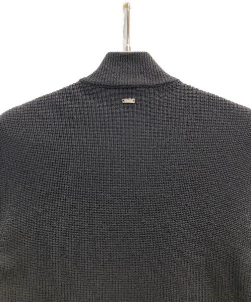 HERNO（ヘルノ）HERNO (ヘルノ) ポリエステル×5ゲージウールハイブリッドダウンニットブルゾン ブラック サイズ:46の古着・服飾アイテム