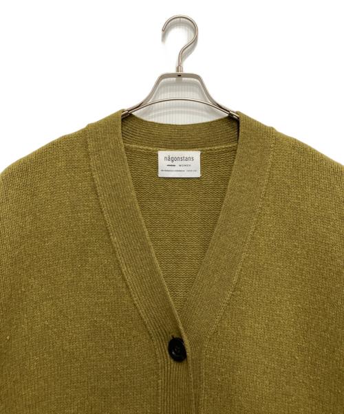 nagonstans（ナゴンスタンス）nagonstans (ナゴンスタンス) ニットカーディガン グリーン サイズ:Mの古着・服飾アイテム
