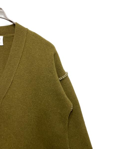 nagonstans（ナゴンスタンス）nagonstans (ナゴンスタンス) ニットカーディガン グリーン サイズ:Mの古着・服飾アイテム