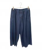 Y'sワイズ）の古着「イージーワイドデニムパンツ」｜インディゴ