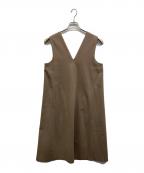 MACKINTOSH PHILOSOPHYマッキントッシュ フィロソフィー）の古着「ストレッチポンチジャンパースカート」｜ベージュ