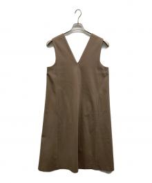 MACKINTOSH PHILOSOPHY（マッキントッシュ フィロソフィー）の古着「ストレッチポンチジャンパースカート」｜ベージュ