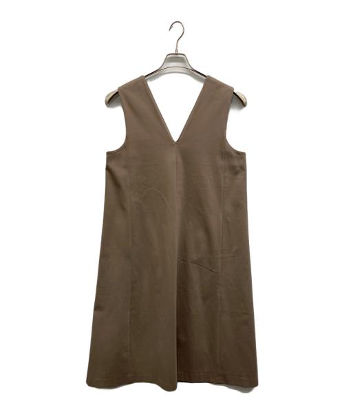 MACKINTOSH PHILOSOPHY（マッキントッシュ フィロソフィー）MACKINTOSH PHILOSOPHY (マッキントッシュ フィロソフィー) ストレッチポンチジャンパースカート ベージュ サイズ:36の古着・服飾アイテム