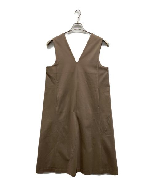 MACKINTOSH PHILOSOPHY（マッキントッシュ フィロソフィー）MACKINTOSH PHILOSOPHY (マッキントッシュ フィロソフィー) ストレッチポンチジャンパースカート ベージュ サイズ:36の古着・服飾アイテム