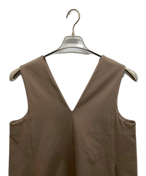 MACKINTOSH PHILOSOPHY（マッキントッシュ フィロソフィー）MACKINTOSH PHILOSOPHY (マッキントッシュ フィロソフィー) ストレッチポンチジャンパースカート ベージュ サイズ:36の古着・服飾アイテム