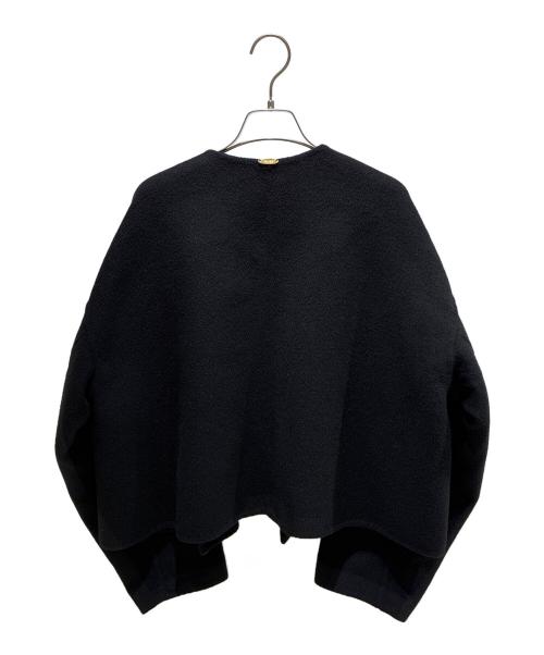 MUSE de Deuxieme Classe（ミューズ ドゥーズィエム クラス）MUSE de Deuxieme Classe (ミューズ ドゥーズィエム クラス) ウール アンゴラ ショートコート ブラック サイズ:FREEの古着・服飾アイテム