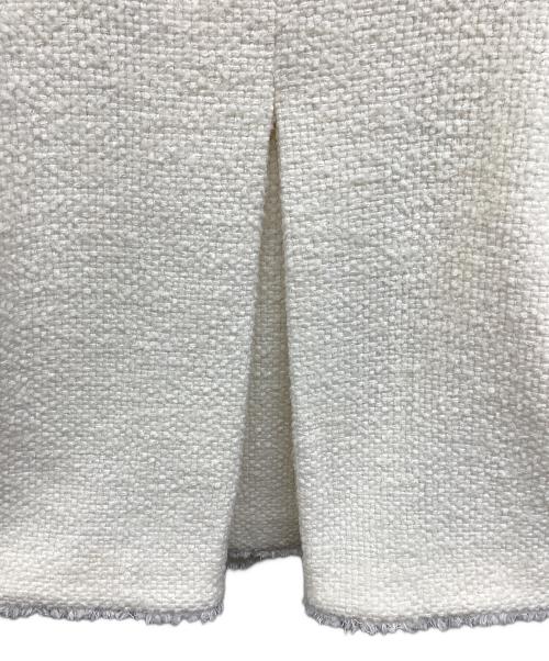 regleam（リグリーム）regleam (リグリーム) FRINGE TWEED JACKET ホワイト サイズ:Sの古着・服飾アイテム