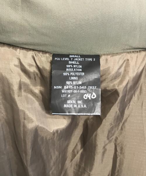 VINTAGE MILITARY（ヴィンテージ ミリタリー）VINTAGE MILITARY (ヴィンテージ ミリタリー) US ARMY PCU Level7 Type2/モンスターパーカー カーキ サイズ:Ｓの古着・服飾アイテム