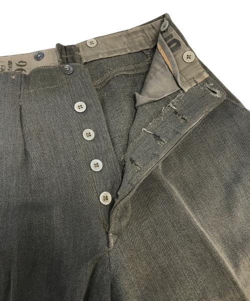 VINTAGE MILITARY（ヴィンテージ ミリタリー）VINTAGE MILITARY (ヴィンテージ ミリタリー) SWEDISH MILITARY ウールパンツ ブラウン サイズ:96の古着・服飾アイテム