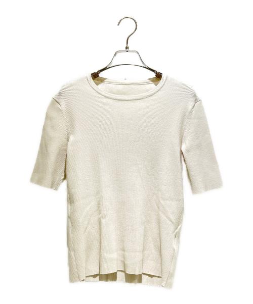 MUSE de Deuxieme Classe（ミューズ ドゥーズィエム クラス）MUSE de Deuxieme Classe (ミューズ ドゥーズィエム クラス) 24SS DINER B RIB クルーネックプルオーバー/24080500406010 アイボリー サイズ:FREEの古着・服飾アイテム