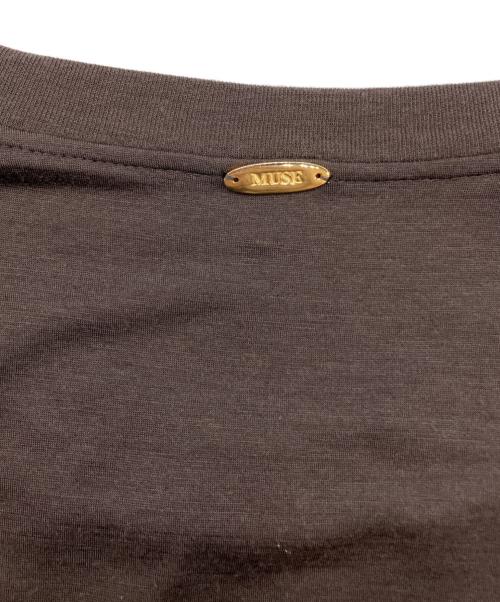 MUSE de Deuxieme Classe（ミューズ ドゥーズィエム クラス）MUSE de Deuxieme Classe (ミューズ ドゥーズィエム クラス) Prime wool jersey Tシャツ ブラウン サイズ:Freeの古着・服飾アイテム